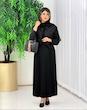 ست دوتیکه پیراهن و جلیقه مجلسی زنانه  ست سارافون و جلیقه زنانه پوشیده و محجبه 