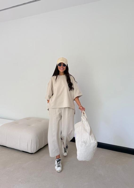ست زنانه تیشرت و شلوار بالونی