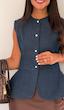 وست زنانه جین مروارید
