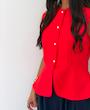 وست زنانه لینن مروارید