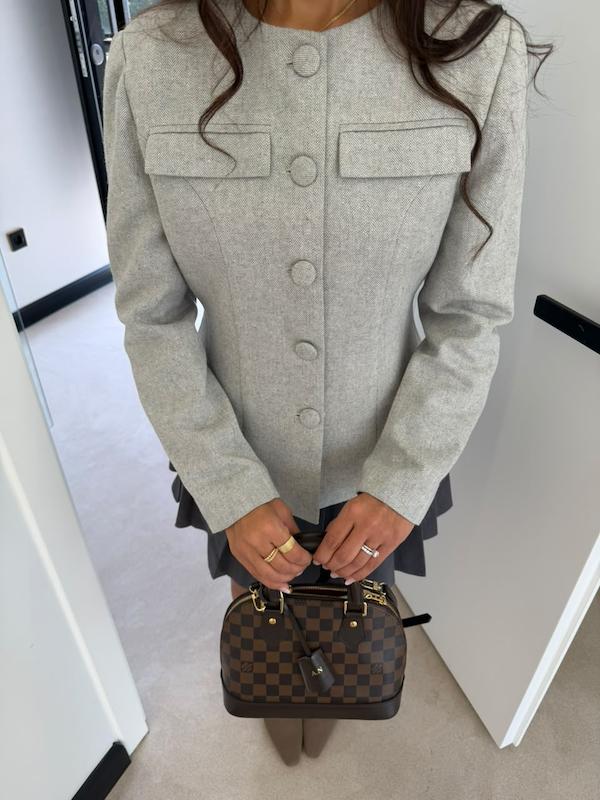 کت زنانه جناقی آستردار