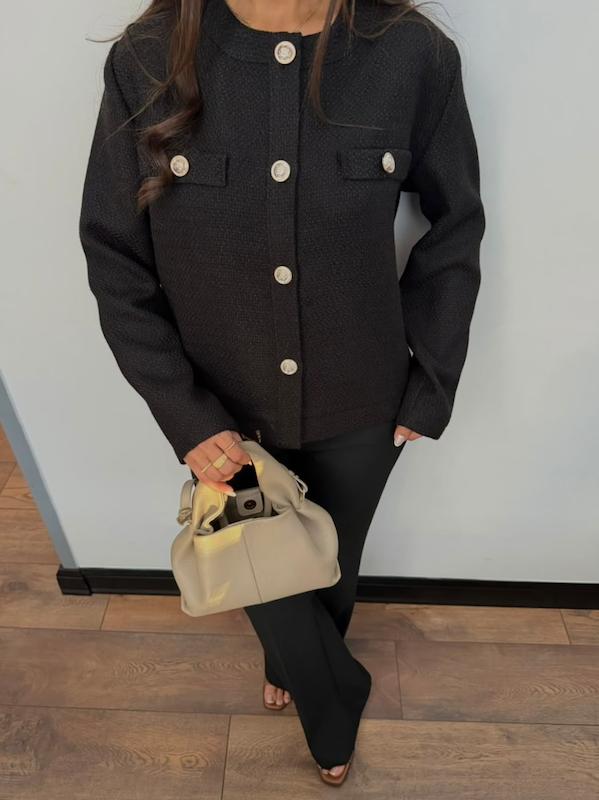 کت زنانه پاییزه میلا مشکی
