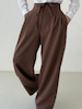 شلوار کرپ قهوه ای