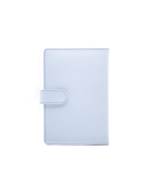 کلاسور چرم آبی 