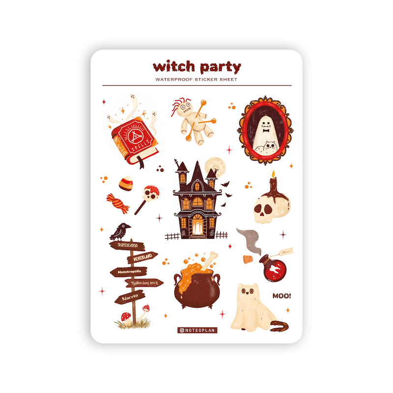 استیکر witch party