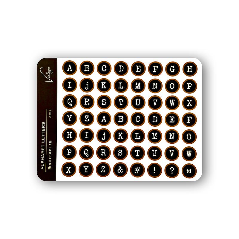 استیکر حروف الفبا A-016