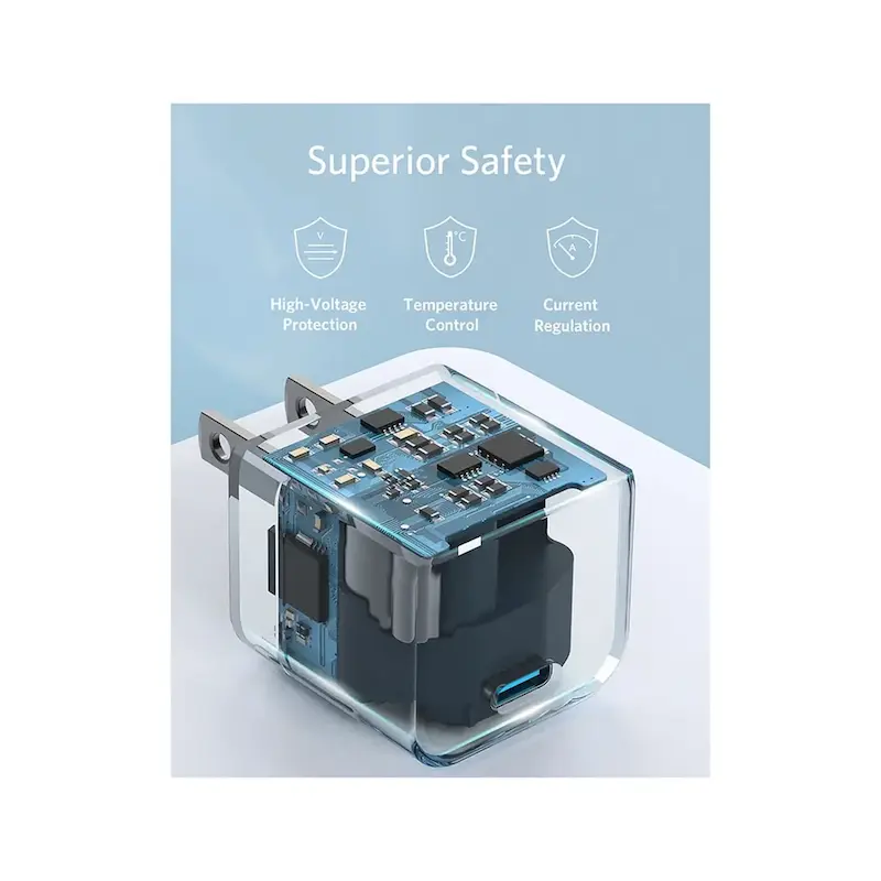 شارژر دیواری ۲۰ وات انکر مدل PowerPort III Cube (کد A2149L23) - رنگ سفید-گارانتی دار