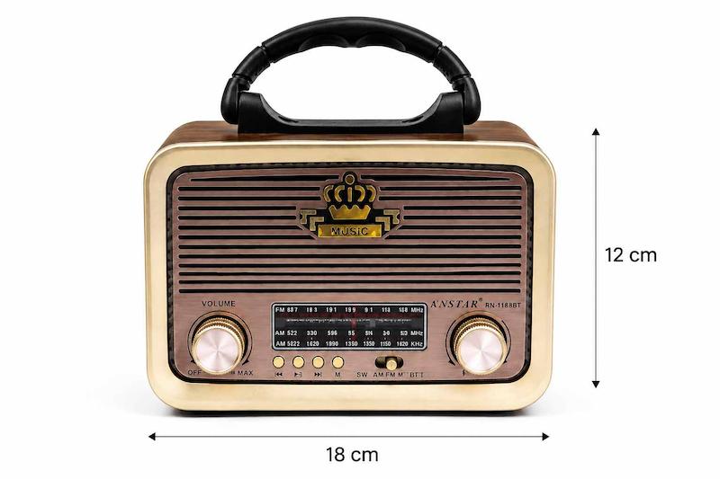 رادیو اسپیکر قابل حمل کی‌ان‌استار مدل KN-1183BT