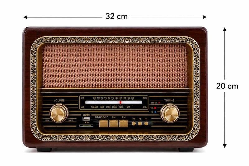 رادیو کلاسیک چوبی توماس مدل RP-091A - فلش و رم‌خور