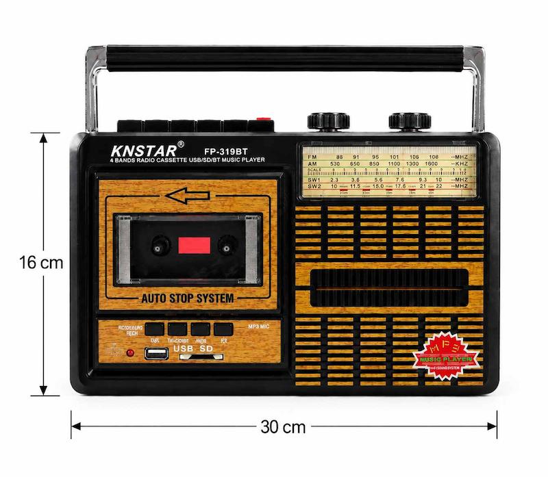 رادیو کاست و اسپیکر بلوتوثی کی‌ان‌استار مدل KNSTAR FP-319BT