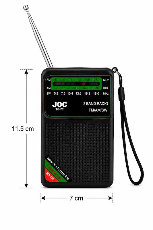 رادیو جیبی شارژی JOC مدل TG-77 سه موج