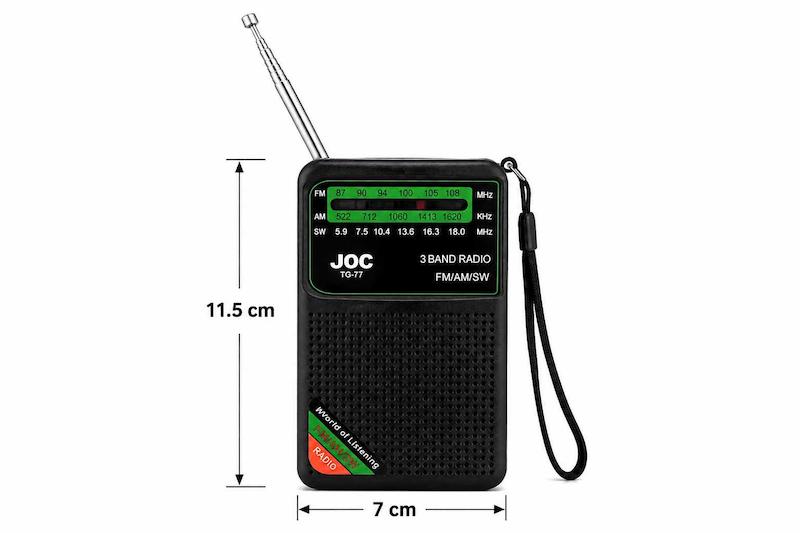 رادیو جیبی شارژی JOC مدل TG-77 سه موج