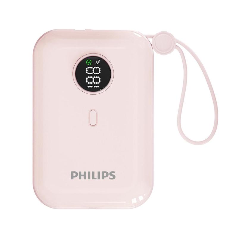 پاوربانک فیلیپس PD و فست شارژ Philips 10000mAh مدل DLP2228CP 22.5W - صورتی (گارانتی دوساله سی آوا)