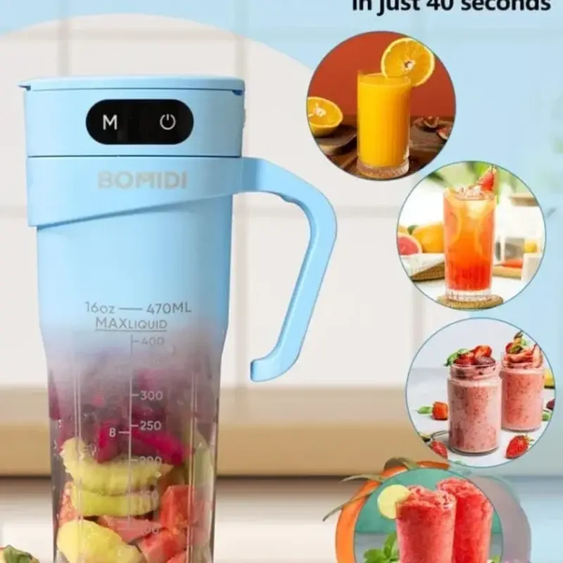 مخلوط کن شارژی Bomidi مدل JB01 - آبی (گارانتی یکساله شرکتی)