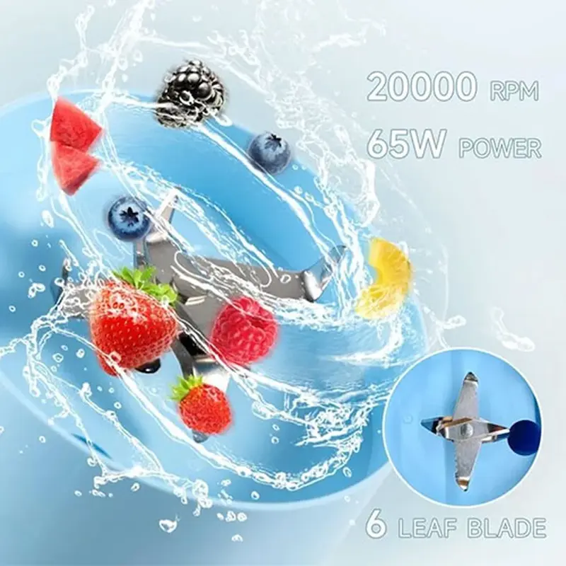 مخلوط کن شارژی Bomidi مدل JB01 - آبی (گارانتی یکساله شرکتی)
