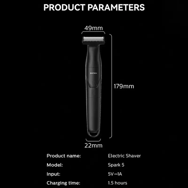 ماشین اصلاح انچن مدل Spark 5 - مشکی (گارانتی یکساله شرکتی)