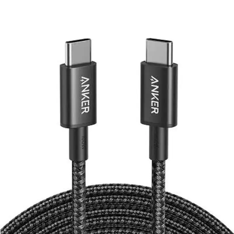 شارژر دیواری فست تک پورت Anker مدل Zolo B2698K11 30W به همراه کابل شارژ Type-C To Type-C - مشکی (گارانتی شش ماهه شرکتی)