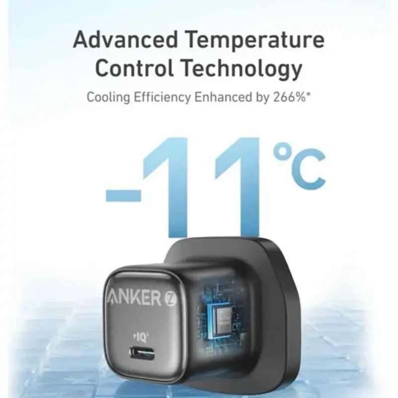 شارژر دیواری فست تک پورت Anker مدل Zolo B2698K11 30W به همراه کابل شارژ Type-C To Type-C - مشکی (گارانتی شش ماهه شرکتی)