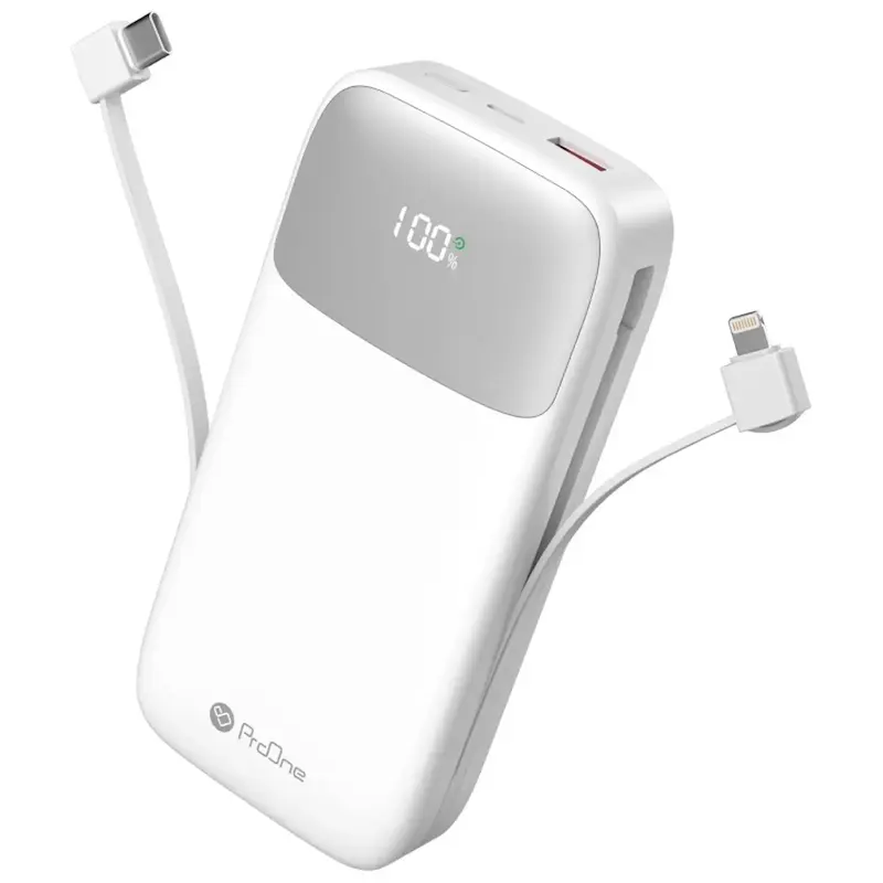 پاوربانک پرووان PD و فست شارژ ProOne 20000mAh مدل Volto 20 PPB5213 22.5W - سفید