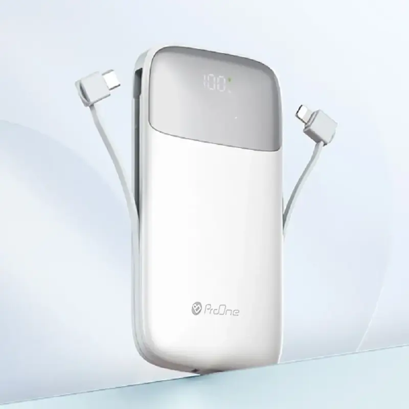 پاوربانک پرووان PD و فست شارژ ProOne 20000mAh مدل Volto 20 PPB5213 22.5W - سفید