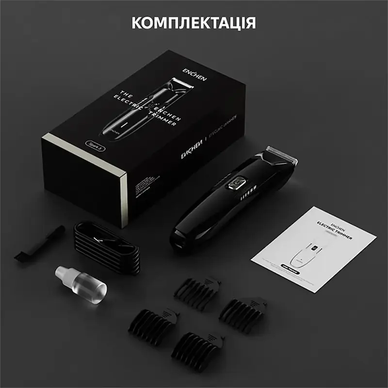 ماشین اصلاح موی بدن و سر انچن (شیائومی) مدل Spark 3 - مشکی