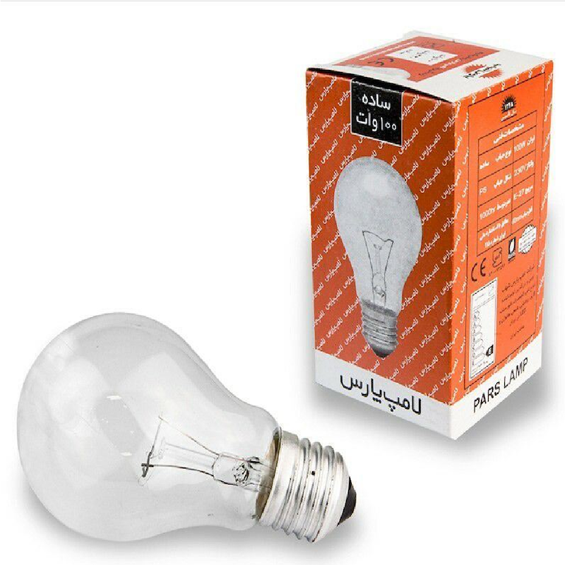 لامپ 100 وات ساده پارس