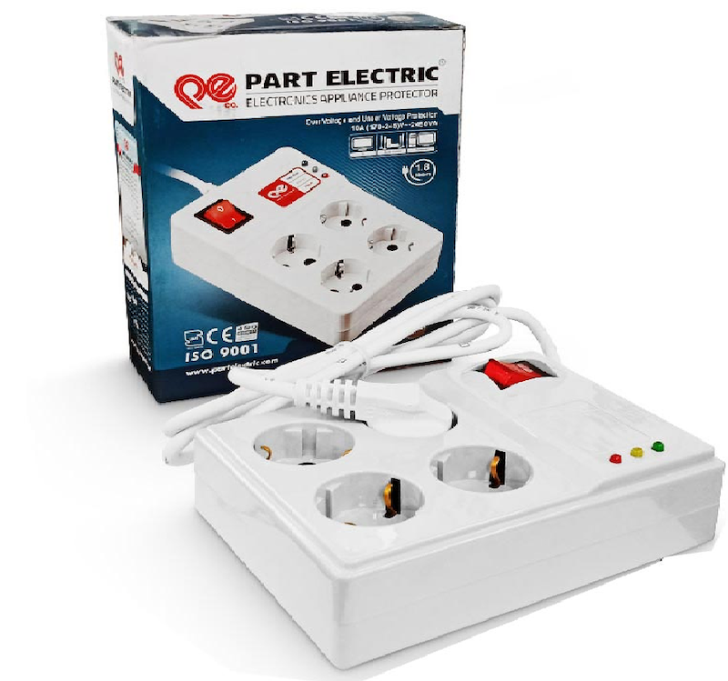 محافظ نوسان برق چهار خانه پارت الکتریک با کابل 1.8 متری