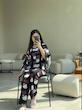 ست شومیز پیژامه کیتی مشکی💘🫧