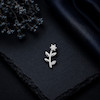آویز گردنبند نقره زنانه مدل شاخه گل کد AV86