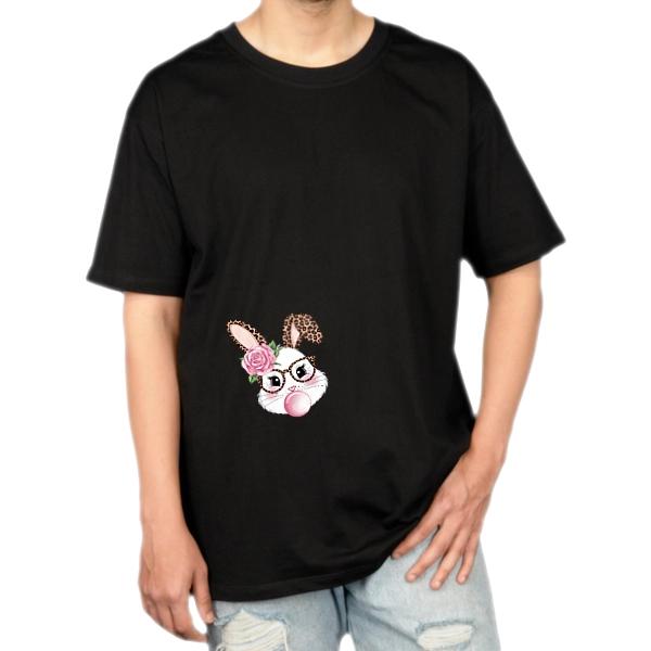 👕 «تی‌شرت مرغوب  خرگوش صورتی» 💖 کد: 1002