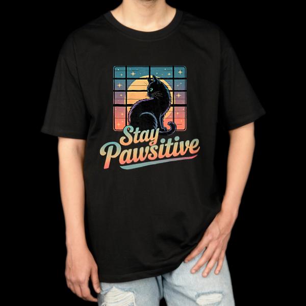 ✨ تیشرت مرغوب "Stay Pawsitive" کد: 1002