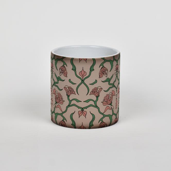 فنجان حرارتی «شکوفه‌های صورتی» 🌸 کد: 2004