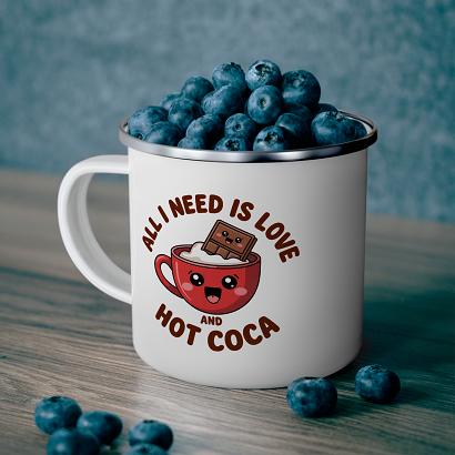 فنجان لعابدار «تنها چیزی که نیاز دارم عشق و شکلاتِ داغ است» کد: 2005