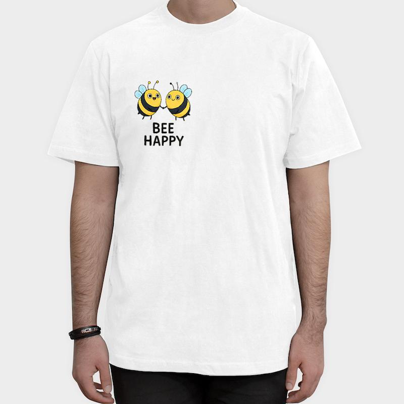 تیشرت «Bee Happy» کد: 1011