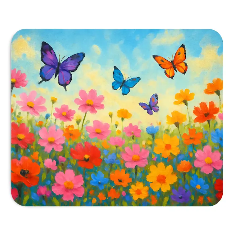 مینی موس‌پَد «پروانه‌ها و گُلها» کد: 6003
