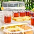 ست چای خوری ۶ نفره مسافرتی لیمون (پاستیلی)