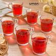 لیوان شیشه ای  شیار دار  ۲۸۰ سی سی لیمون