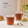 لیوان شیشه ای  شیار دار  ۲۸۰ سی سی لیمون