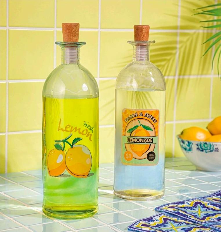 بطری چاپدار لیمون