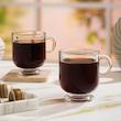 فنجان شیشه ای پایه دار ۲۲۰ میل لیمون