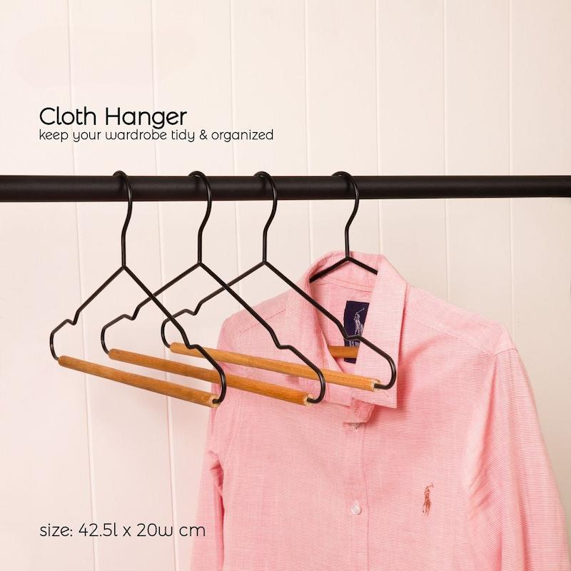 رخت آویز فلز چوب لیمون