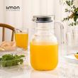 پارچ شیشه ای درب استیل لیمون 