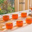 فنجان شیشه ای دسته دار ۲۸۵ سی سی لیمون 