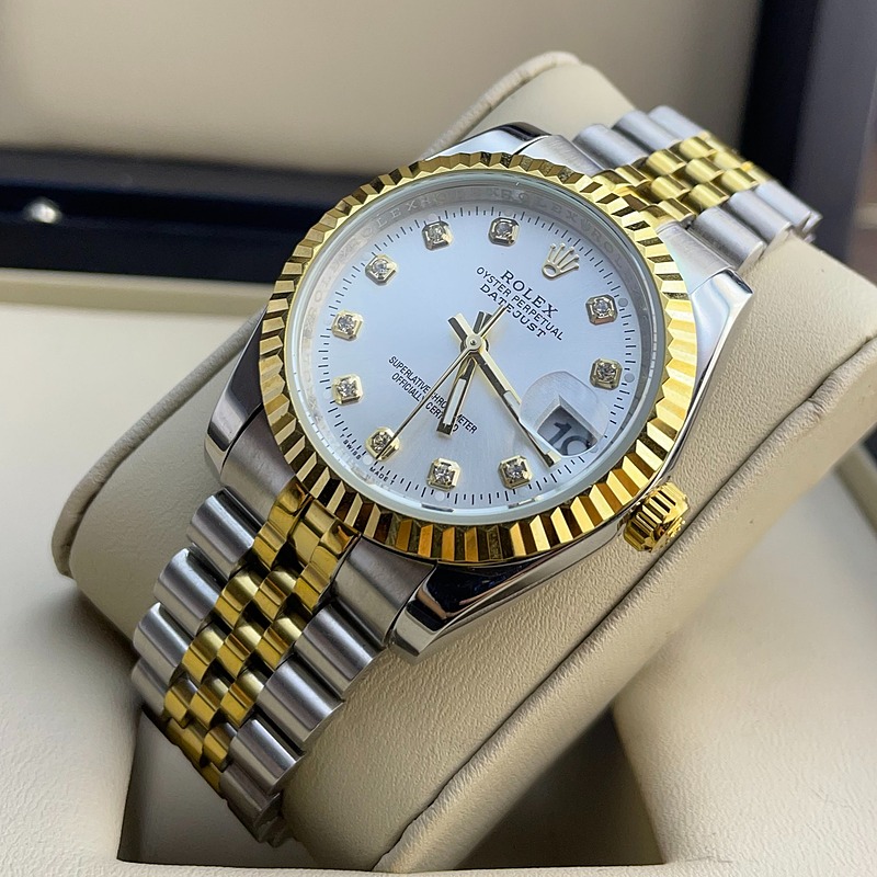 ساعت رولکس دیت جاست نقره ای مردانه Rolex DateJust