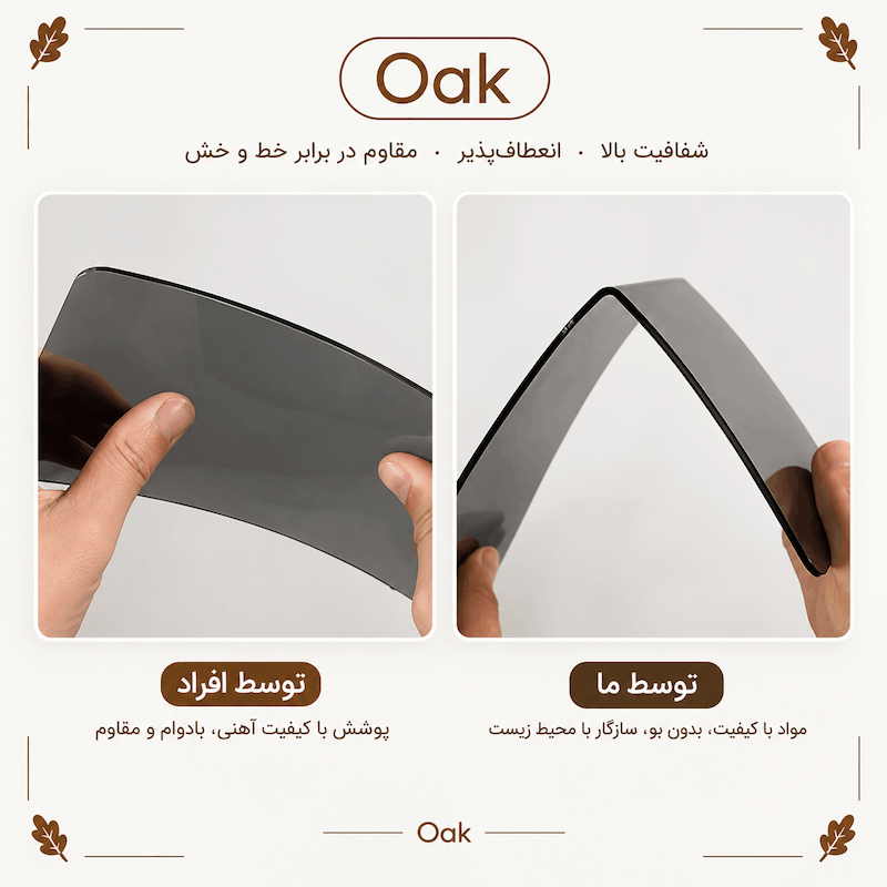 استند نگهدارنده کتاب L شکل شفاف | بوک‌اند مقاوم رومیزی 