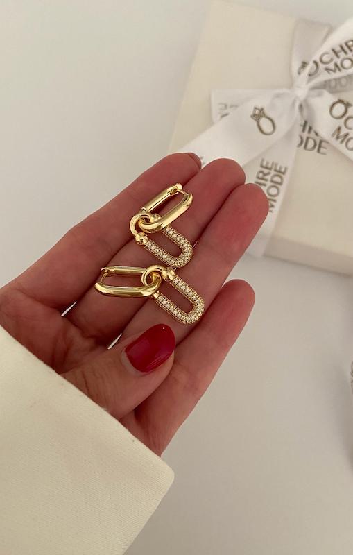 گوشواره تیفانی بیضی