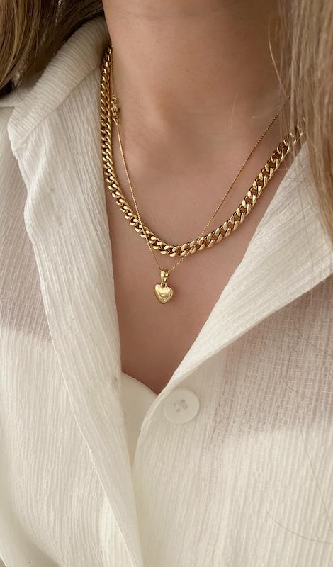 گردنبند کارتیه ساده طلایی
