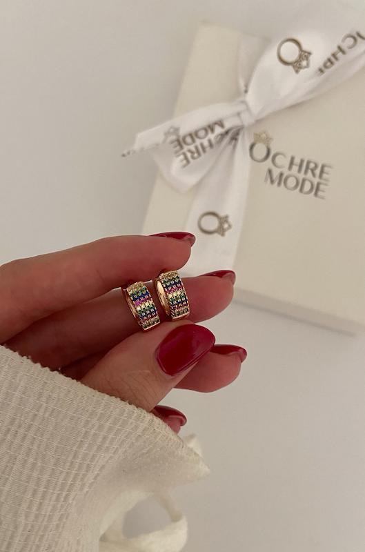 گوشواره حلقه ای کالرفول