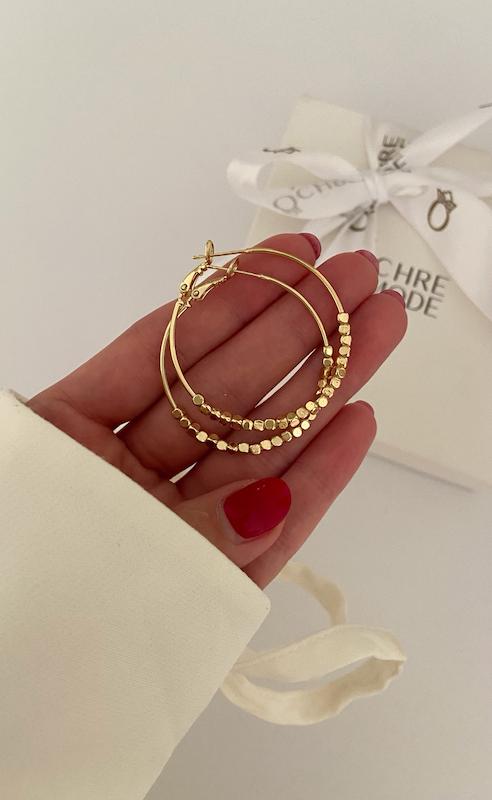 گوشواره حلقه ای چند وجهی