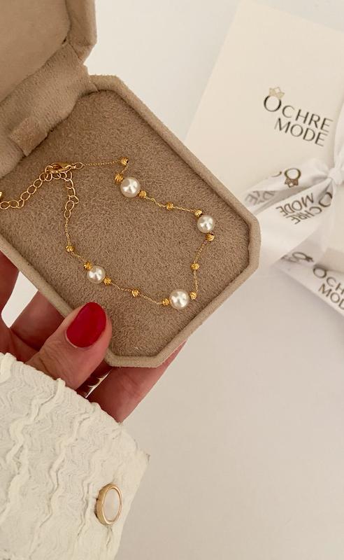 سرویس مروارید و گوی دوریکا (گردنبند ، دستبند، گوشواره)